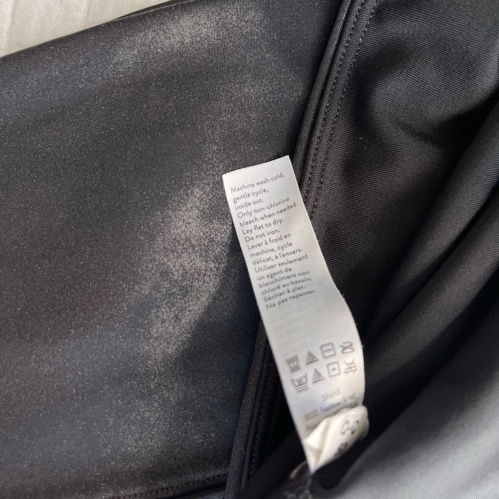 Spanx Faux Leather Leggings Black Size S #0294 - Picture 9 of 16